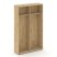 Шкаф-купе для одежды SN.SHK.E-003 (1200х400х1982) (Антрацит/Тиквуд Светлый)