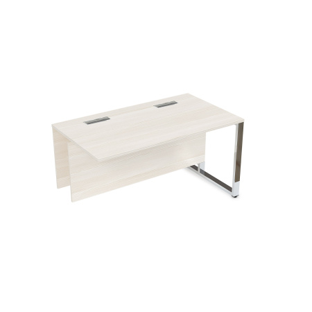 16СПК.182 Стол прямой бенч, конечный модуль  (1200x800x750) (Ivory | Металл Глянец)