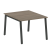 Стол для переговоров (1 столешница) на А-образном м/к Metal System Style БА.ПРГ-1.1 1000x1235x750 (Дуб наварра/Серый металл)