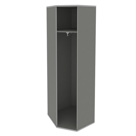 Гардероб Riva А.ГБ-3 600x600x1980 (Клен-Металлик)