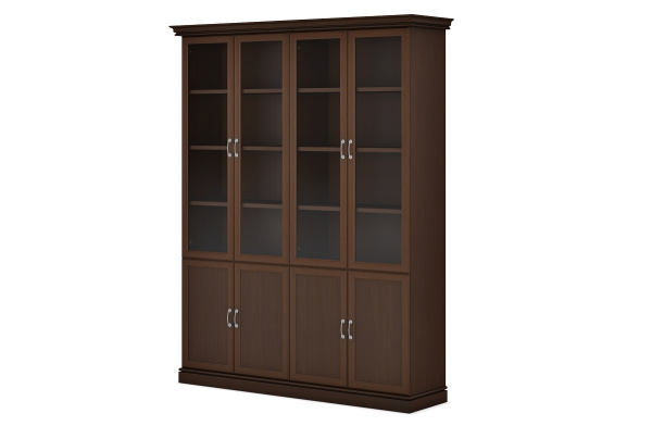 Композиция 2 шкафа комбинированных INTER DM (1919х493х2400) (Венге ЦАВО)