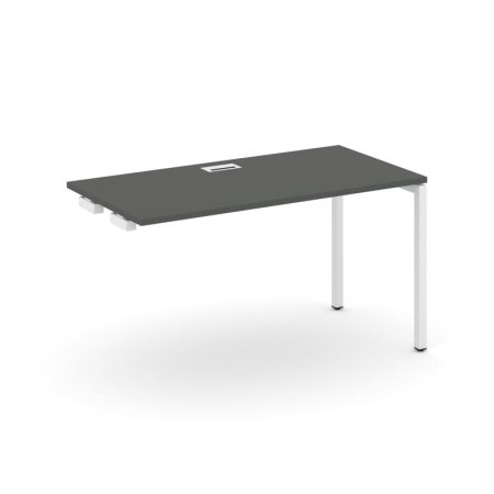 Стол-приставка к опорным элементам SN-4P.OPRS-013 (1380х700х750) (Антрацит/Металл Белый)
