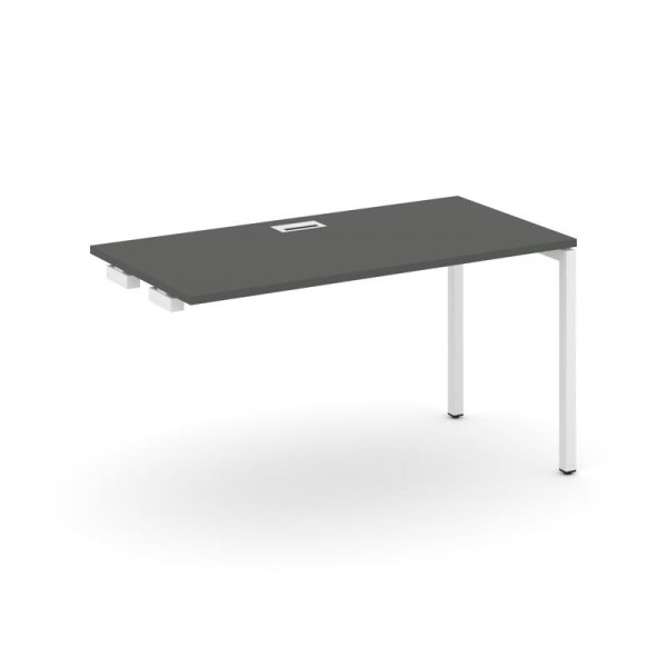 Стол-приставка к опорным элементам SN-4P.OPRS-003 (1380х600х750) (Антрацит/Металл Белый)