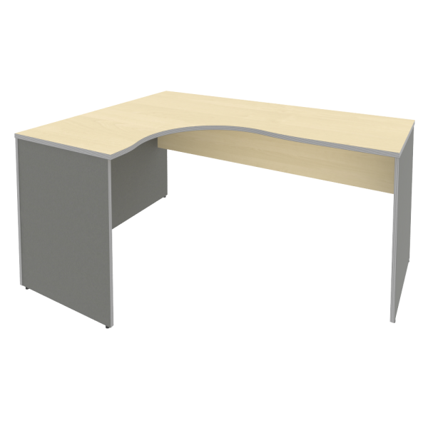 Стол криволинейный Riva А.СА-4 Л 1600x1200x750 (Клен-Металлик)