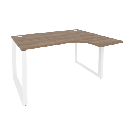 Стол эргономичный правый на О-образном м/к Onix O.MO-SA-3R 1380x1180x750 (Дуб Аризона/Белый Металл)