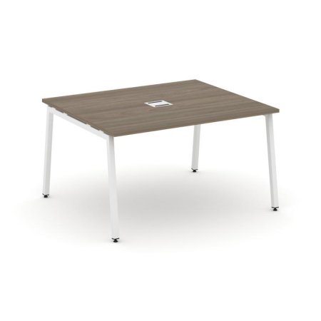 Стол переговорный SN-4A.SPRG-032 (1180х1180х750) (Вяз Благородный/Металл Белый)