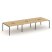 Рабочая станция 2-х сторонняя SN-4P.DRS-064 (4740х1232х750) (Тиквуд Светлый/Металл Антрацит)