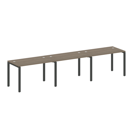 Рабочая станция на 3 раб. места Metal System Style БП.СМ-3.2 3600x720x750 (Вяз/Антрацит металл)