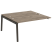 Наборный элемент рабочей станции на деревянных опорах Onix Wood OW.2.NRS-4.8 1580x1635x750 (Тиквуд Светлый/Дуб Темный)
