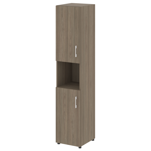 Шкаф высокий узкий нужен топ левый LT.SU 1.5 L 400x450x1990 (Вяз Благородный)