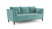 Диван 3-местный раскладной Neapole (2320x970x960) Аквамарин (Аквамарин)