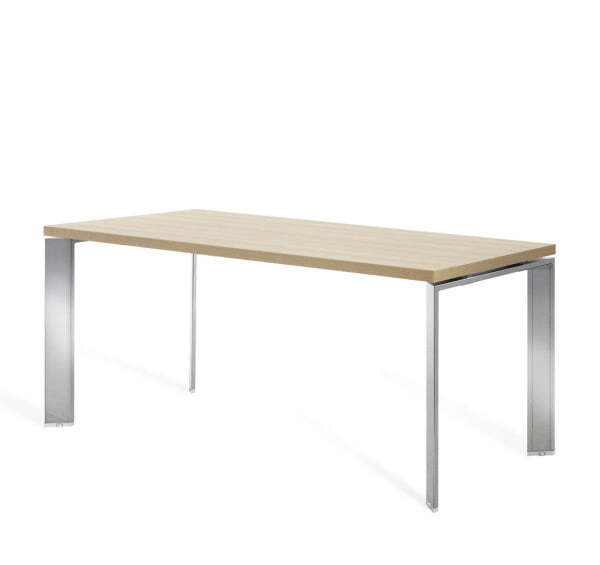 Стол письменный опоры хром Fermo Fe180CH/V 1800x900x770 (Светлый дубХром)