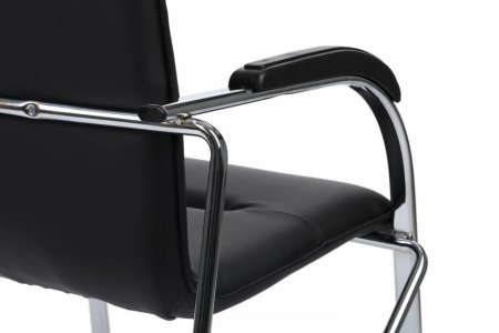 Стул Самба с пластиковыми подлокотниками SMB-03H Черный (Черный)