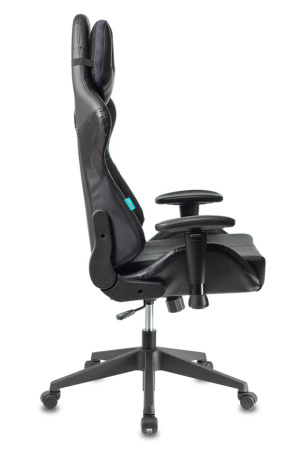 Кресло игровое Zombie VIKING 5 AERO Edition черный эко.кожа с подголов. крестов. пластик (Черный)