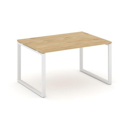 Стол переговорный SN-6O.SPRG-004.3 (1580х980х750) (Тиквуд Светлый/Металл Белый)