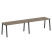 Рабочая станция на 2 рабочих места на А-образном м/к Metal System Style БА.СМ-2.4 3200x720x750 (Дуб наварра/Серый металл)