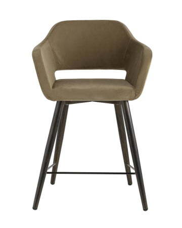 Стул полубарный Саймон велюр капучино (Стул полубарный Саймон капучино)
