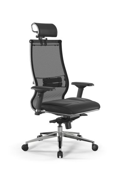 Кресло для руководителя Метта Samurai L2-6D - TS+Infinity /Kc00/Wm06/D04P/H2cL-3D(M06.B32.G11.W03) (Черный)