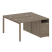 Рабочая станция с опорной тумбой Metal System Style БП.РС-СТП-2.1 1412x1475x750 (Дуб Наварра/Серый металл)