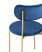 Стул Барбара велюр синий золотые ножки (Стул Барбара синий)