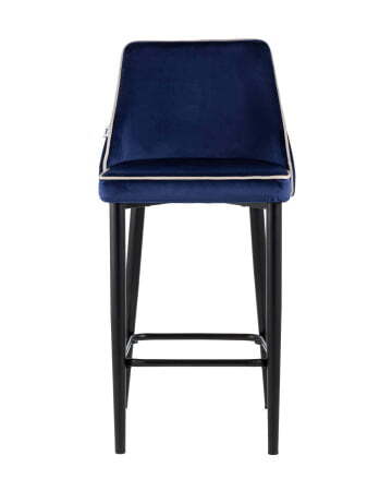 Стул полубарный Коби велюр синий (Стул полубарный Коби синий)
