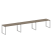 Рабочая станция Metal System Style БО.СМ-3.4 4800x720x750 (Дуб Наварра/Серый металл)