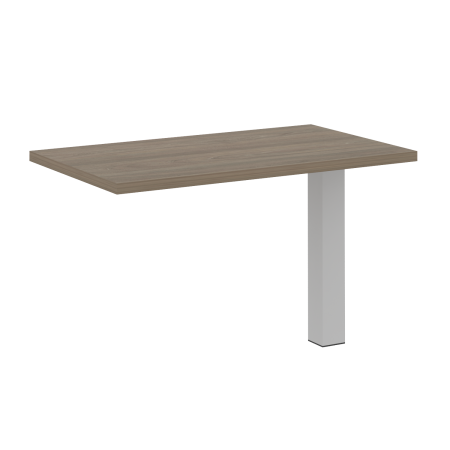 Брифинг-приставка с опорой LT.BR-2 (Вяз Благородный/Серый металл)