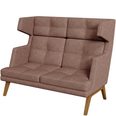 Диван офисный 2-х местный высокий Беверли (Диван 2-местный высокий dream_12)