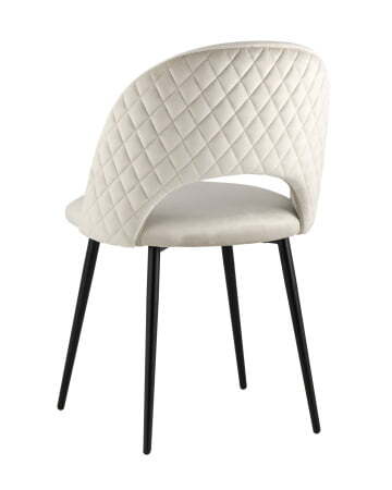 Стул Меган велюр с ромбами бежевый (Стул Меган бежевый)