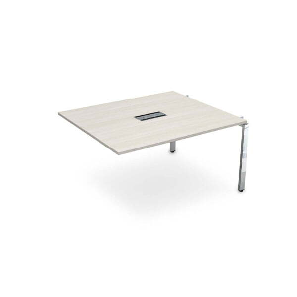 Средний модуль Бенч-системы для переговорных столов Gloss НСПС-П.926 1200x1200x750 (IvoryХром)
