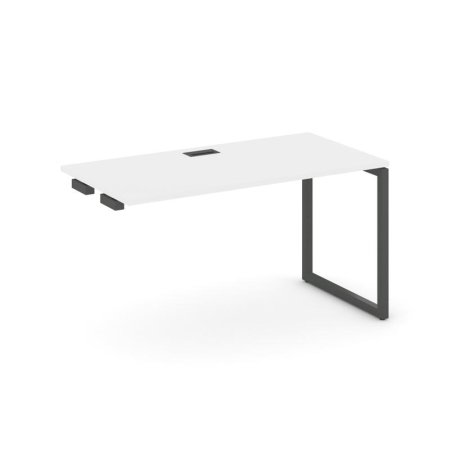 Стол-приставка к опорным элементам SN-4O.OPRS-014 (1580х700х750) (Белый/Металл Антрацит)