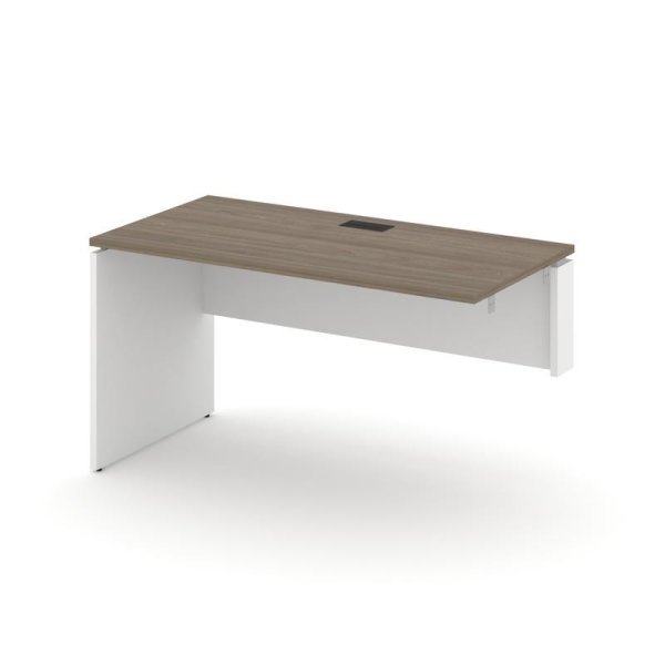 Стол-приставка к опорным элементам SN-D.OPRS-013(R) (1380х700х750) (Вяз Благородный/Белый)