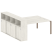 Рабочая станция с опорным шкафом-купе Metal System Style БП.РС-СШК-4.5 2210x2332x1098 (Дуб Наварра/Серый металл)