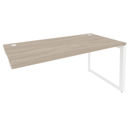 Стол-приставка на О-образном м/к к опорным элементам Onix O.MO-SPR-4.8 1580x800x750 (Дуб Аттик/Белый Металл)