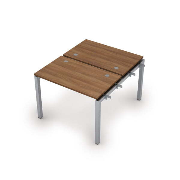 6МБН.5267 Бенч-система на 2 рабочих места, начальный модуль (1000x1235x750) (Шамони темный/Алюминий матовый)