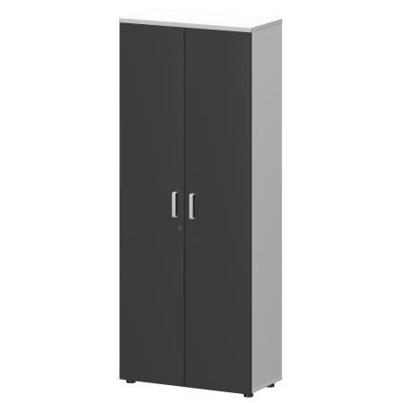 Шкаф для одежды Смарт СМШ-58ШД Тип1 792x380x1990 (Белый/Графит)