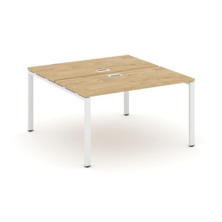 Рабочая станция 2-х сторонняя SN-6P.DRS-003 (1380х1232х750) (Тиквуд Светлый/Металл Белый)