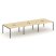Рабочая станция 2-х сторонняя SN-4P.DRS-064 (4740х1232х750) (Тиквуд Светлый/Металл Антрацит)