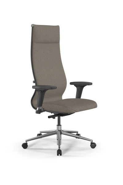 Кресло для руководителя Метта SynchroSit 10 B1-162D - Bahama /Kb15/Wh12/D02P(M23.B23.G18.W02) (Песочный)