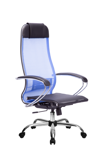 Кресло для руководителя Метта МЕТТА-4(MPRU)/подл.131/осн.003 (Васильковый)