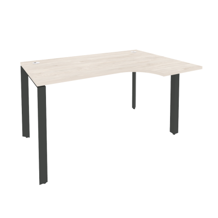 Стол эргономичный правый на П-образном м/к Onix O.MP-SA-2R 1380x980x750 (Денвер Светлый/Черный металл)