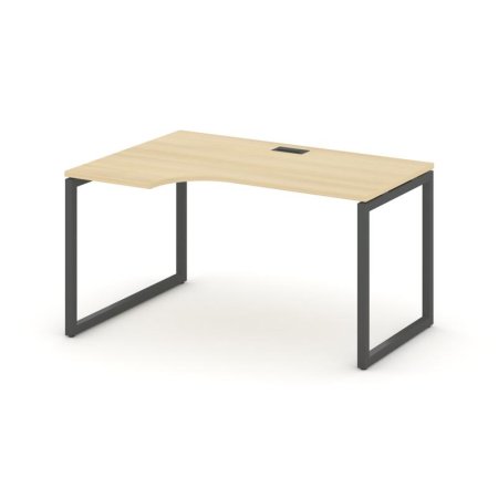 Стол рабочий эргономичный SN-4O.SPA-002(L) (1580х600/980х750) (Акация Лорка/Металл Антрацит)
