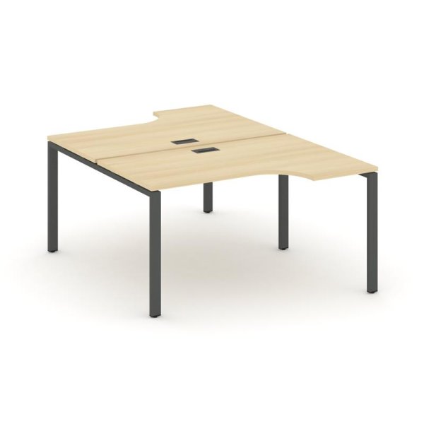 Рабочая станция эргономичная SN-6P.DRPA-011 (1380х1432/1992х750) (Акация Лорка/Металл Антрацит)