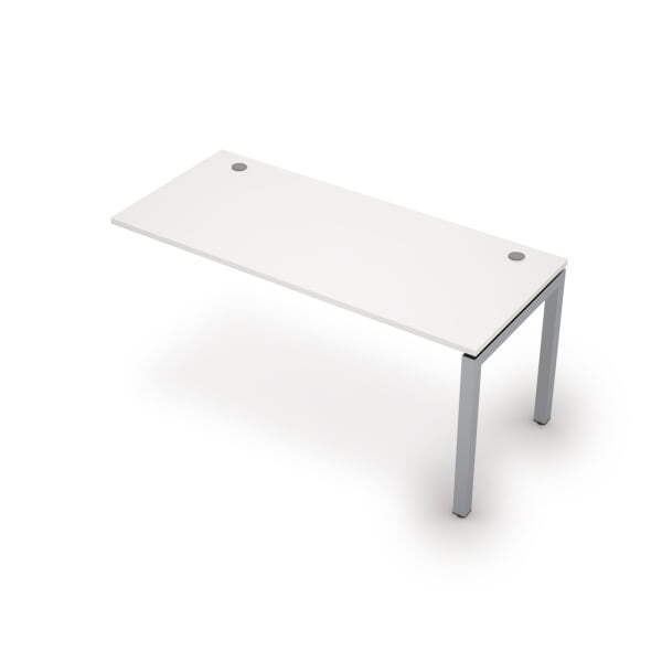 6МБК.5174 Линейная бенч-система, конечный модуль (1600x700x750) (Белый/Алюминий матовый)