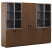EXE Шкаф комбинированный с гардеробом (Орех/Хром)