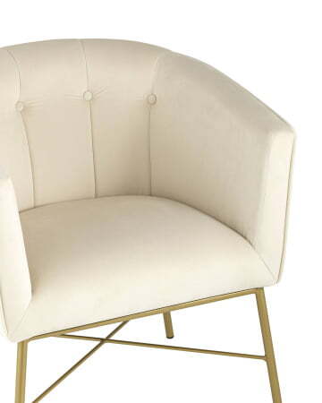 Кресло Шале велюр бежевый (Стул-кресло Шале бежевый)