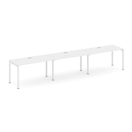 Рабочая станция 1 сторонняя SN-4P.ORS-044 (4740х700х750) (Белый/Металл Белый)