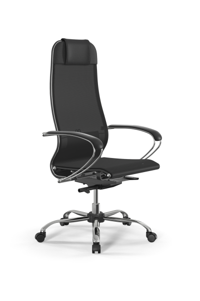 Кресло для руководителя Метта SynchroSit 10 B1-104K - T /Um00/Nb00/K1cL(M23.B21.G20.W01) (Черный)