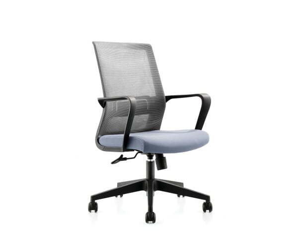 Интер LB / черный пластик / серая сетка / серая ткань (Серый)