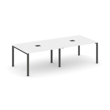 Стол переговорный SN-6P.SPRG-043 (2760х1180х750) (Белый/Металл Антрацит)